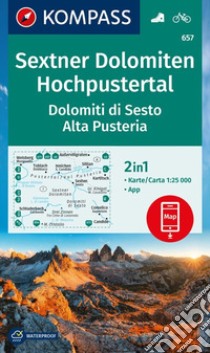 Cartina escursionistica n. 657 Dolomiti di Sesto, Parco Naturale Tre Cime libro