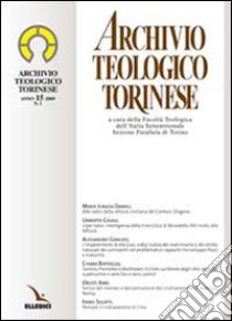 Archivio teologico torinese (2009) (1) libro