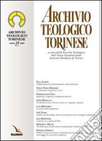 Archivio Teologico Torinese (2009) (2) libro