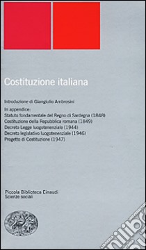 Costituzione italiana libro