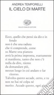 Il cielo di Marte libro di Temporelli Andrea