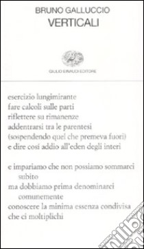 Verticali libro di Galluccio Bruno