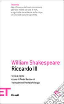 Riccardo III libro di Shakespeare William