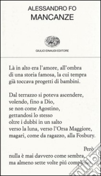 Mancanze libro di Fo Alessandro