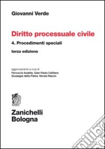 Diritto processuale civile (4) libro di Verde Giovanni