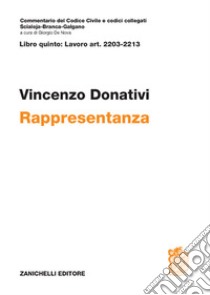 Rappresentanza libro di Donativi Vincenzo