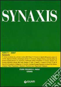 Quaderni di Synaxis. Vol. 25/1 libro