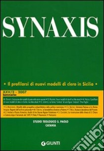 Quaderni di Synaxis. Vol. 25/2 libro