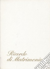 Ricordo di matrimonio libro