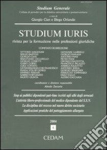 Studium iuris. Rivista per la formazione nelle professioni giuridiche (2004) (6) libro di Cian G. (cur.); Orlando D. (cur.)