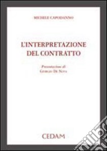 L'interpretazione del contratto libro di Capodanno Michele