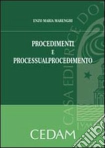 Procedimenti e processualprocedimento libro di Marenghi Enzo Maria