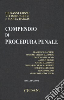 Compendio di procedura penale libro