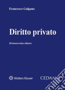 Diritto privato libro di Galgano Francesco