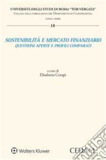 Sostenibilità e mercato finanziario libro di Corapi