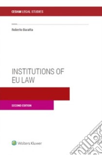 Institutions of EU law libro di Baratta Roberto