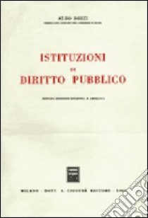 Istituzioni di diritto pubblico libro di Bozzi Aldo