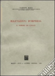 Rilevazioni d'imprese e norme di legge libro di Mazza Gilberto