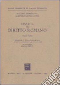 Storia del diritto romano libro di Bonfante Pietro