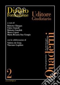 Uditore giudiziario libro di Chieppa R. (cur.)