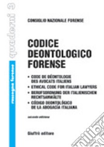 Codice deontologico forense libro