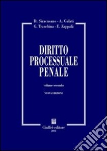 Diritto processuale penale (2) libro