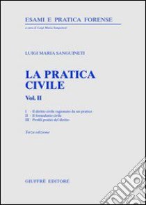 La pratica civile (2) libro di Sanguineti Luigi M.