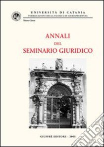 Annali del Seminario giuridico (2003-2004) libro