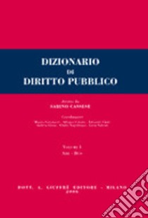 Dizionario di diritto pubblico libro