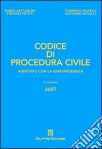 Codice di procedura civile. Annotato con la giurisprudenza libro