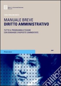 Diritto amministrativo libro di Malinconico Castriota Scanderbeg C.