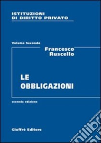 Istituzioni di diritto privato (2) libro di Ruscello Francesco