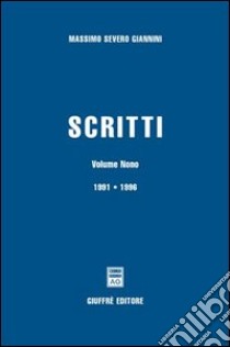 Scritti libro di Giannini Massimo S.