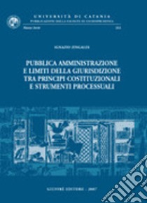 Pubblica amministrazione e limiti della giurisdizione tra principi costituzionali e strumenti processuali libro di Zingales Ignazio