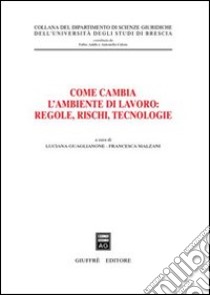 Come cambia l'ambiente di lavoro: regole, rischi, tecnologie libro di Guaglianone L. (cur.); Malzani F. (cur.)