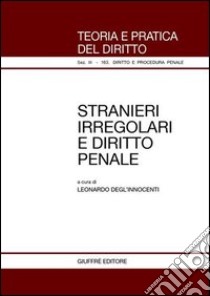 Stranieri irregolari e diritto penale libro di Degl'Innocenti L. (cur.)