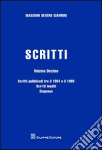 Scritti libro di Giannini Massimo S.