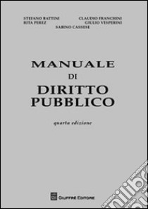 Manuale di diritto pubblico libro