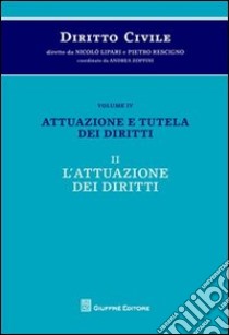 Diritto civile. Vol. 4/2: Attuazione e tutela dei diritti. L'attuazione dei diritti libro