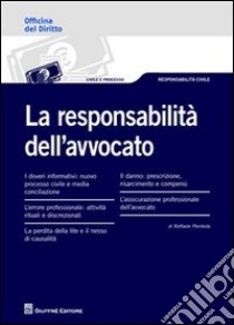 La responsabilità dell'avvocato libro di Plenteda Raffaele