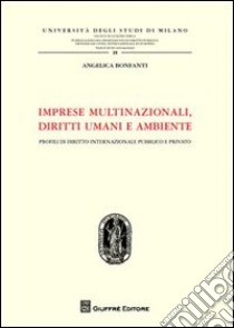 Imprese multinazionali, diritti umani e ambiente. Profili di diritto internazionale pubblico e privato libro di Bonfanti Angelica