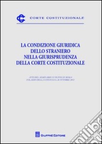 La condizione giuridica dello straniero nella giurisprudenza della Corte costituzionale. Atti del Seminario (Roma, 26 ottobre 2012) libro