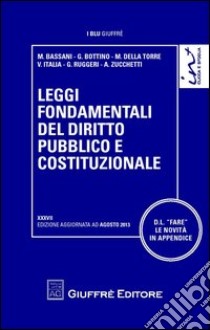 Leggi fondamentali del diritto pubblico e costituzionale libro