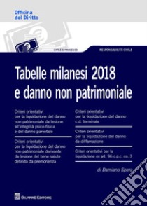 Tabelle milanesi 2018 e danno non patrimoniale libro di Spera Damiano