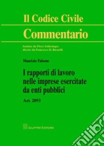 I rapporti di lavoro nelle imprese esercitate da enti pubblici. Art. 2093 libro di Falsone Maurizio