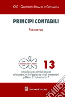 Principi contabili. Vol. 13: Rimanenze libro