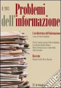 Problemi dell'informazione (2013). Vol. 1 libro