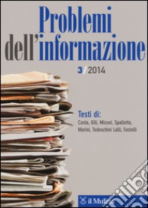 Problemi dell'informazione (2014). Vol. 3 libro
