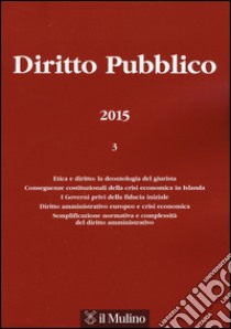 Diritto pubblico (2015). Vol. 3 libro