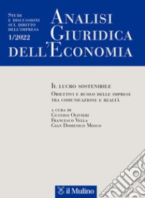 Analisi giuridica dell'economia (2022). Vol. 1 libro